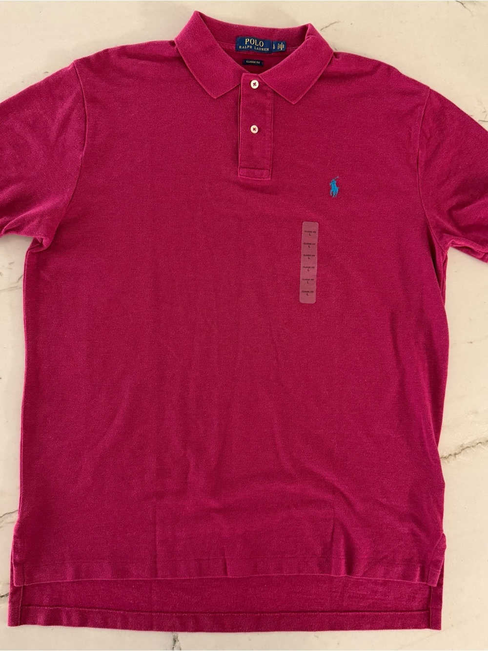 Polo Ralph Lauren Mens Polo Shirt Maroon Classic Fit Large NWT